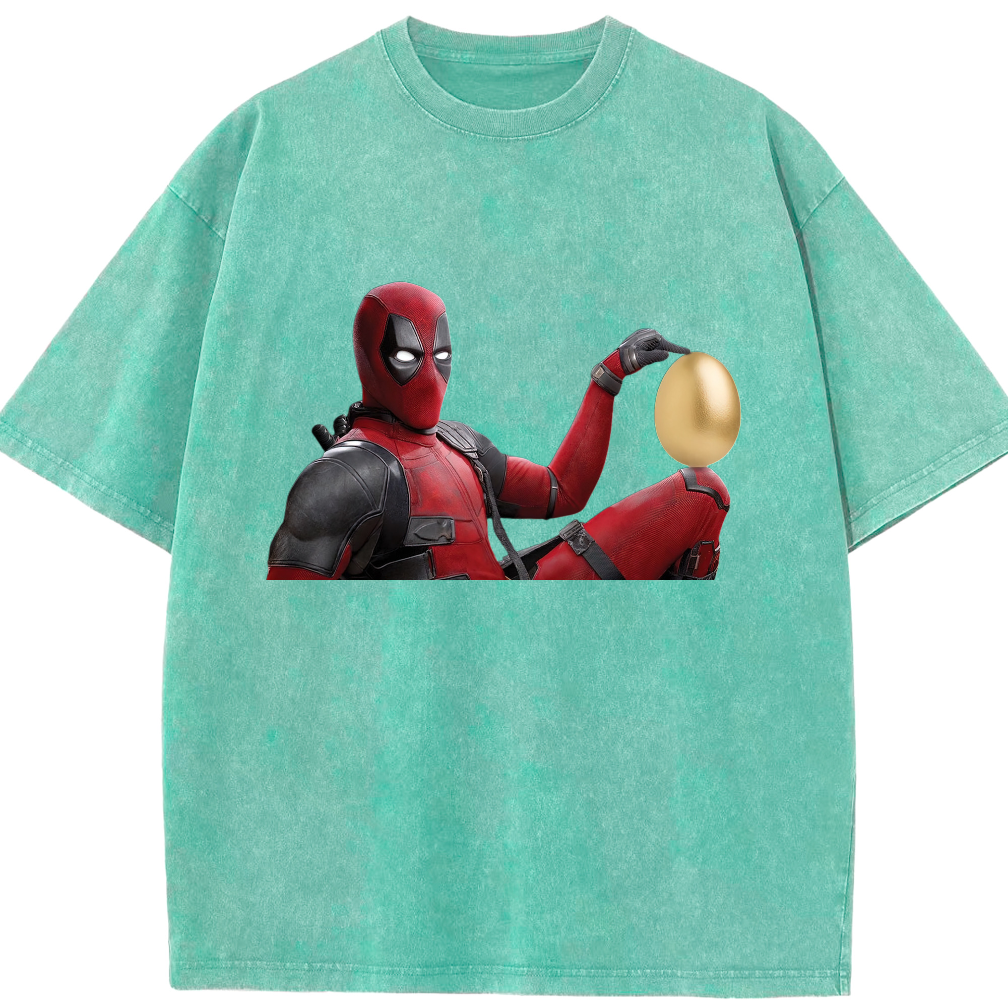 （画像用） Deadpool デッドプール 綿100% ヴィンテージ風 半袖Tシャツ（フロントプリント）